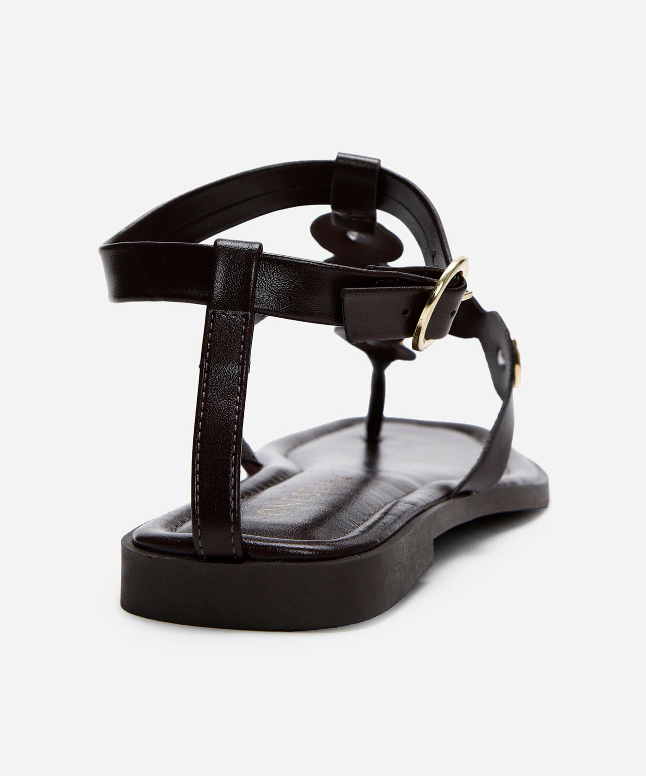 rasteirinha boho com tachas oneself  marrom