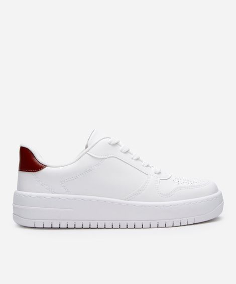 tênis causal com recortes vizzano branco
