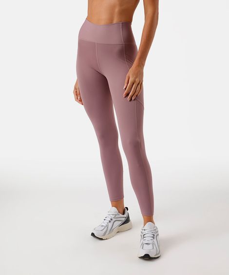 calça feminina legging detalhe coração ace rosa