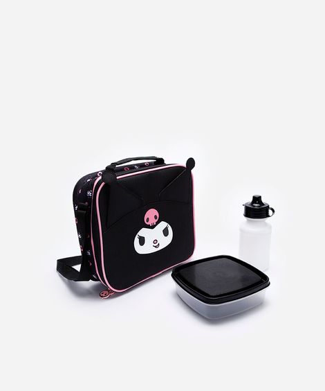 lancheira infantil kuromi preta