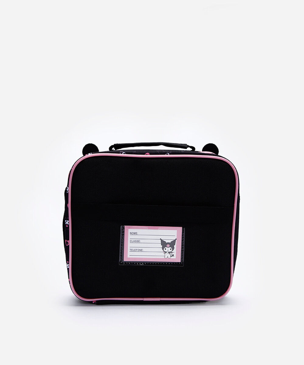 lancheira infantil kuromi preta