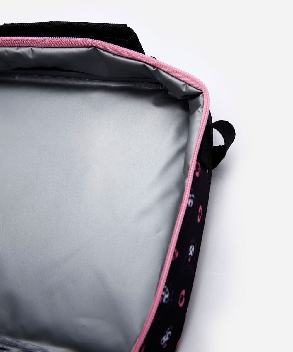 lancheira infantil kuromi preta