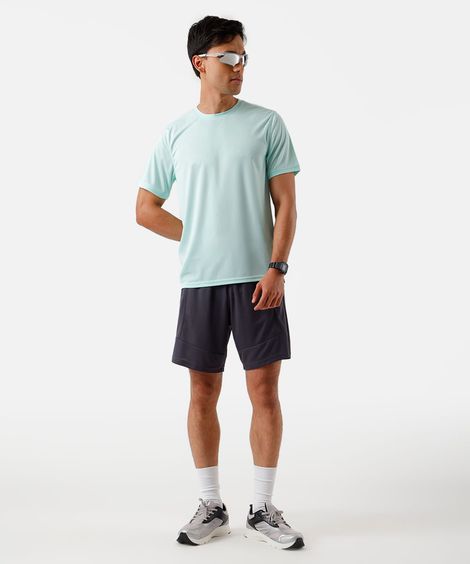 camiseta masculina quadriculada esportiva verde