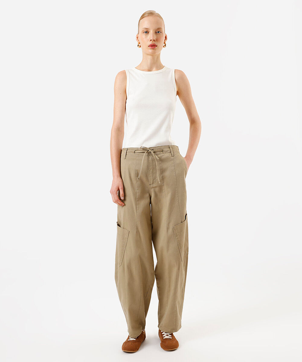 regata básica feminina de algodão peruano interlock off white