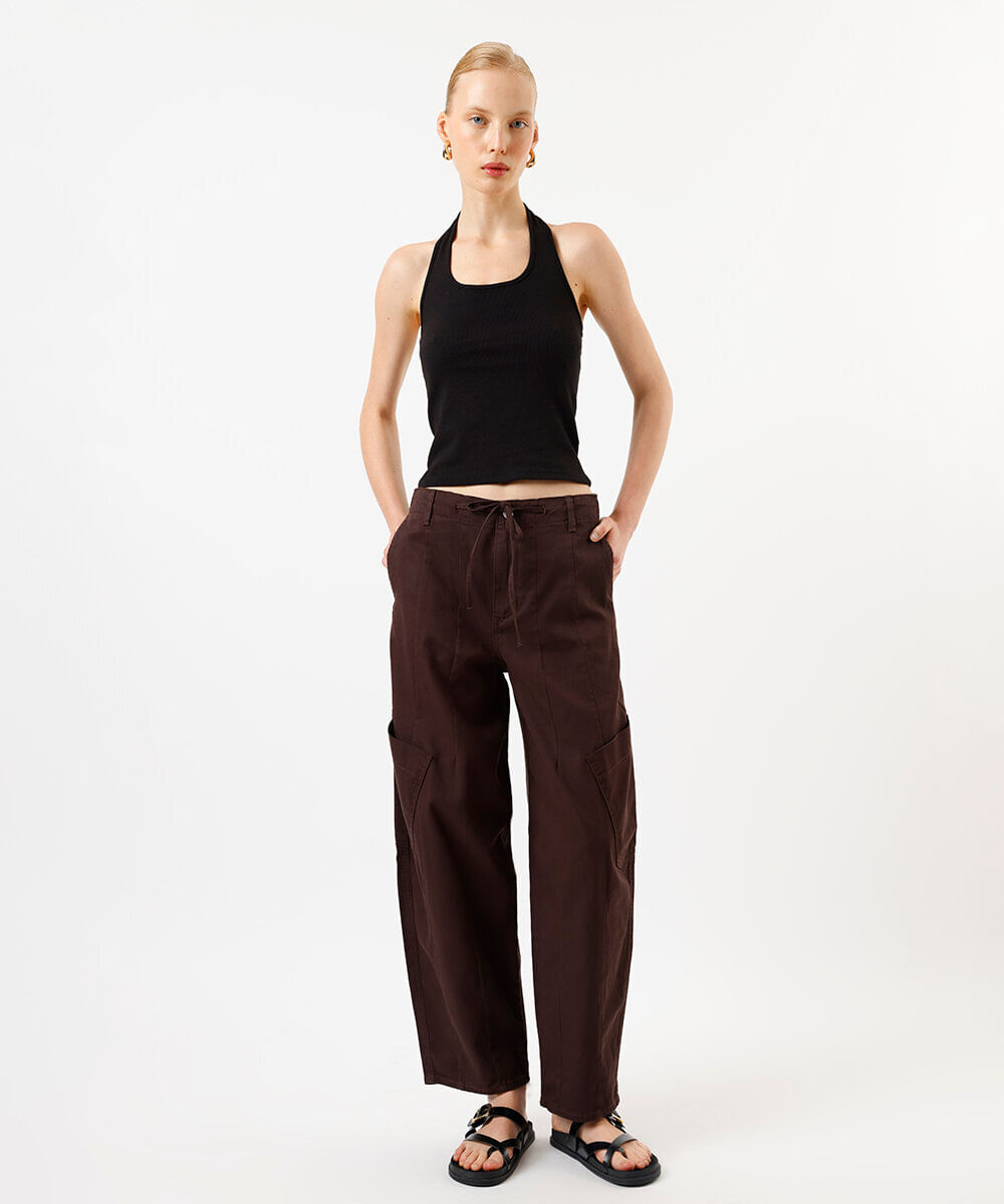 blusa frente única feminina decote u canelada preta