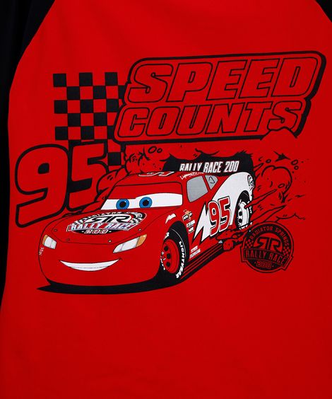 conjunto infantil praia relâmpago macqueen vermelho