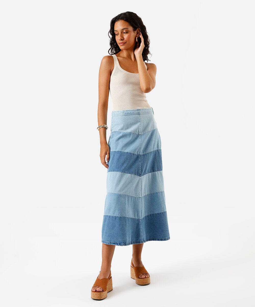 regata feminina de tricot canelada bege