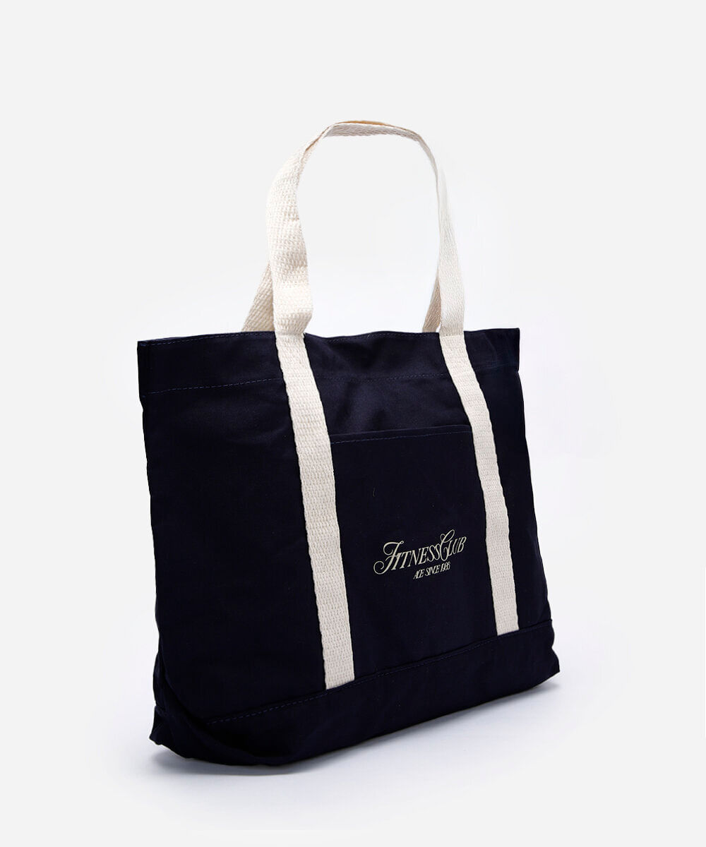 bolsa tote unissex vintage esportiva off white