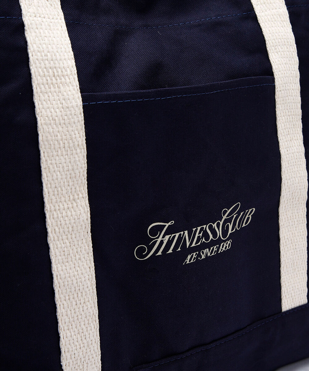 bolsa tote unissex vintage esportiva off white