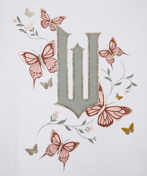 camiseta infantil manga curta wicked off white