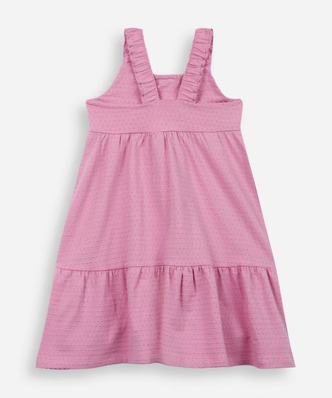 vestido infantil orabolas cavado rosa