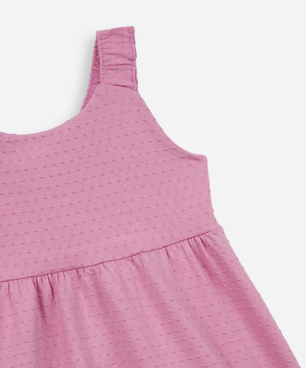 vestido infantil orabolas cavado rosa