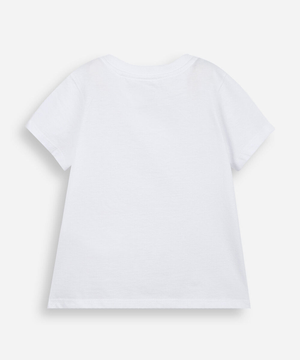 blusa infantil bordado coração off white