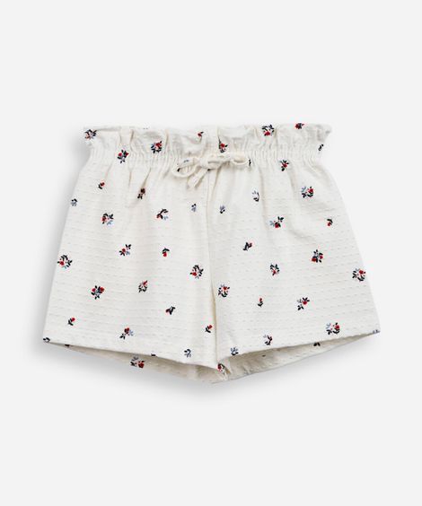 shorts infantil orabolas liberty off white