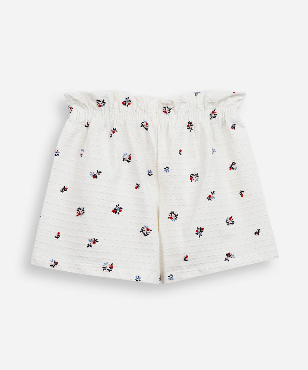 shorts infantil orabolas liberty off white