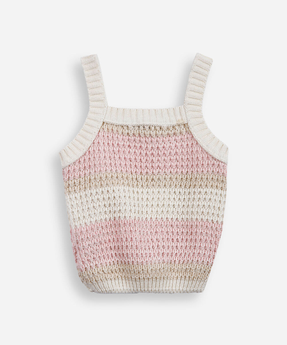 blusa infantil de tricot com flores aplicadas colorido