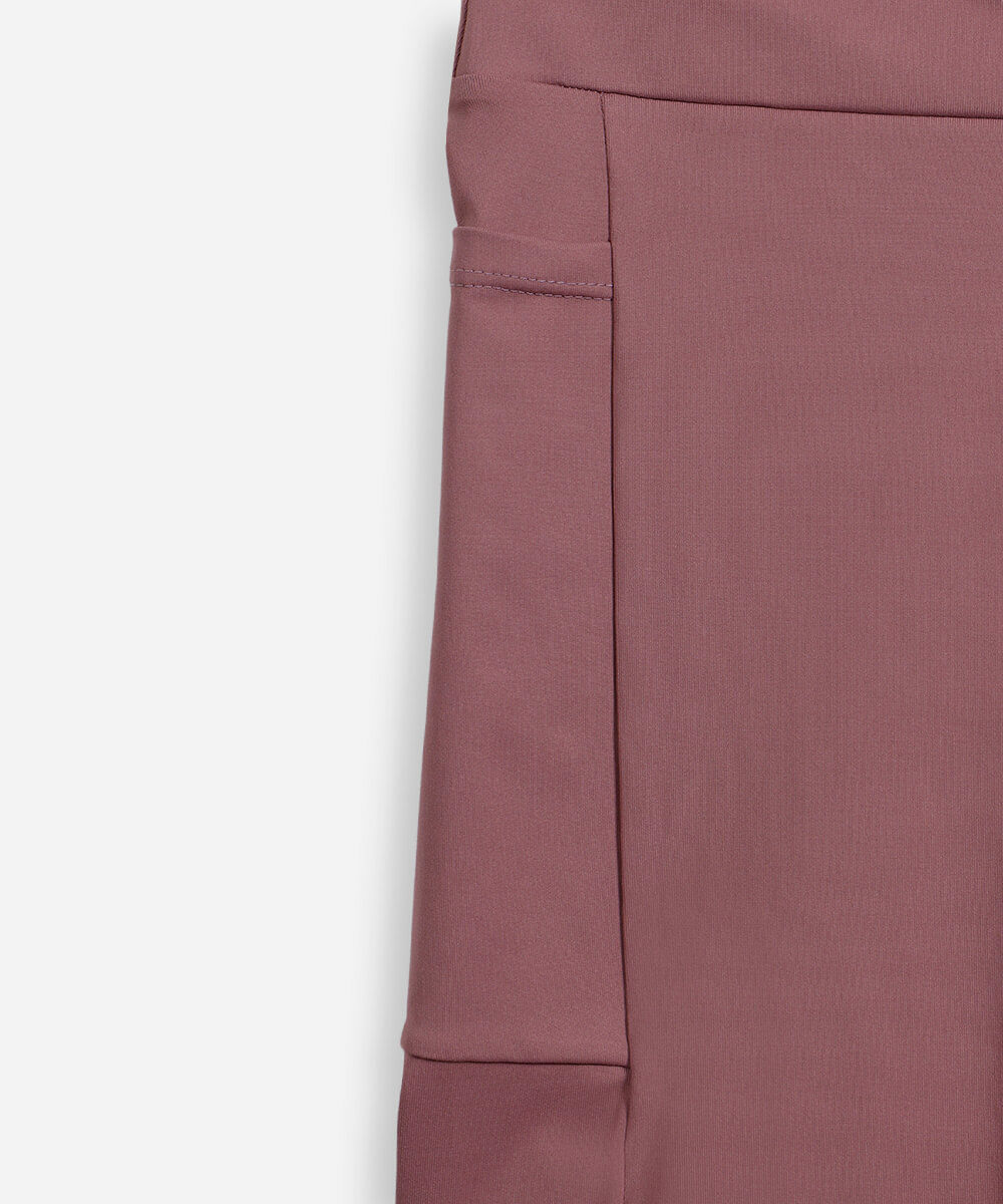 short juvenil esportivo com bolsos rosa