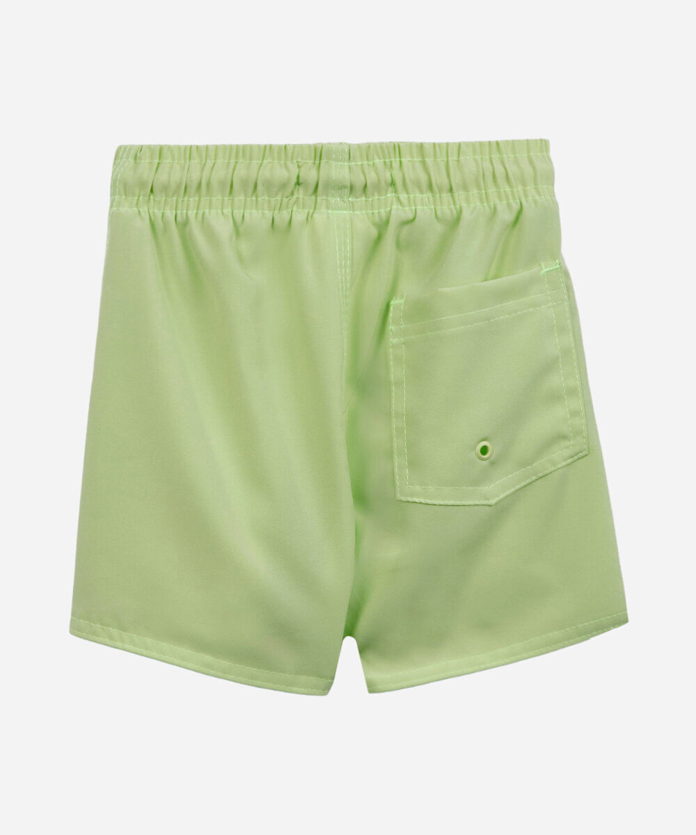 boardshort infantil com bolso verde