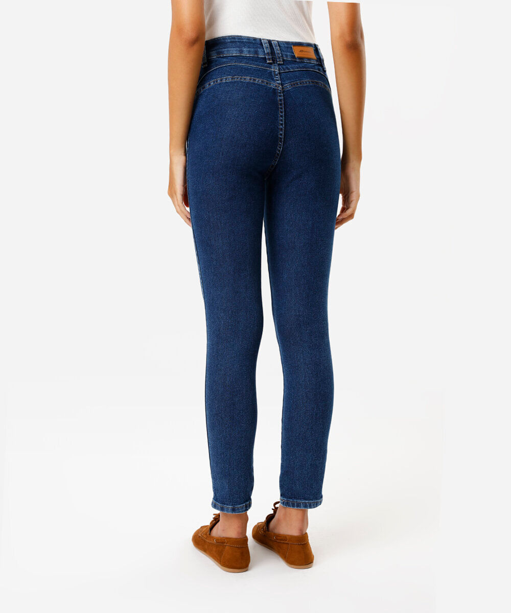 calça skinny feminina jeans sawary azul