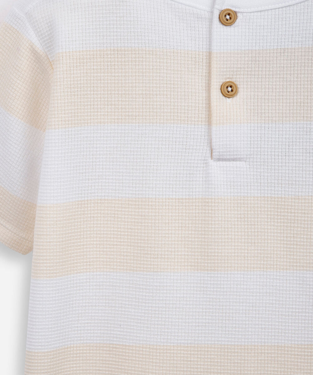 blusa infantil gola padre listrada amarela