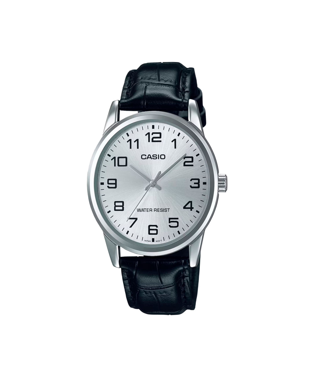 relógio masculino casio analógico mtp v001l 7budf preto