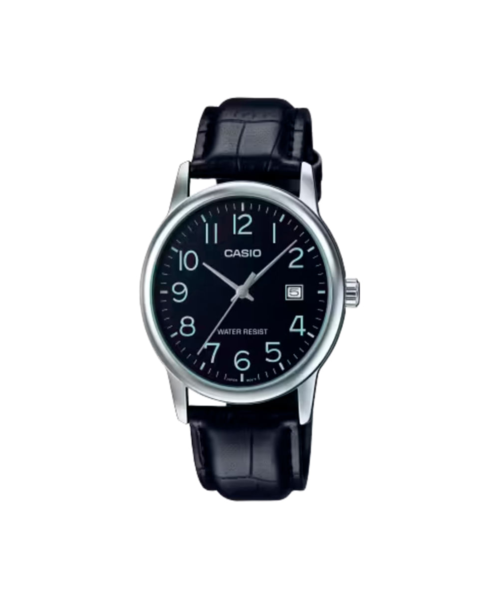 relógio masculino casio analógico mtp v002l 1budf prateado