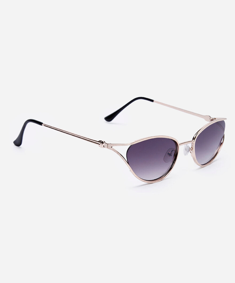 óculos de sol oval triton dourado