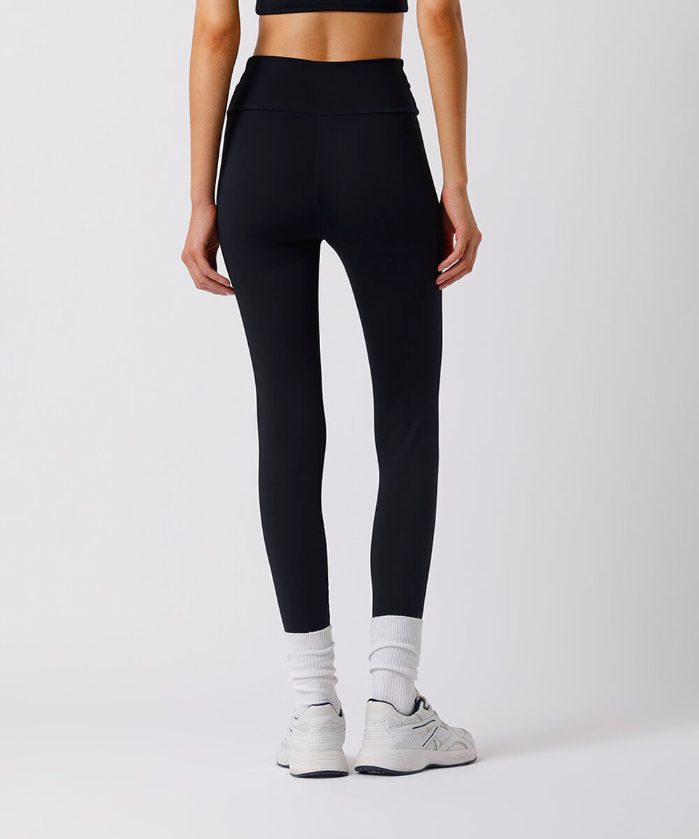 calça legging feminina cós cruzado mindset sport preta