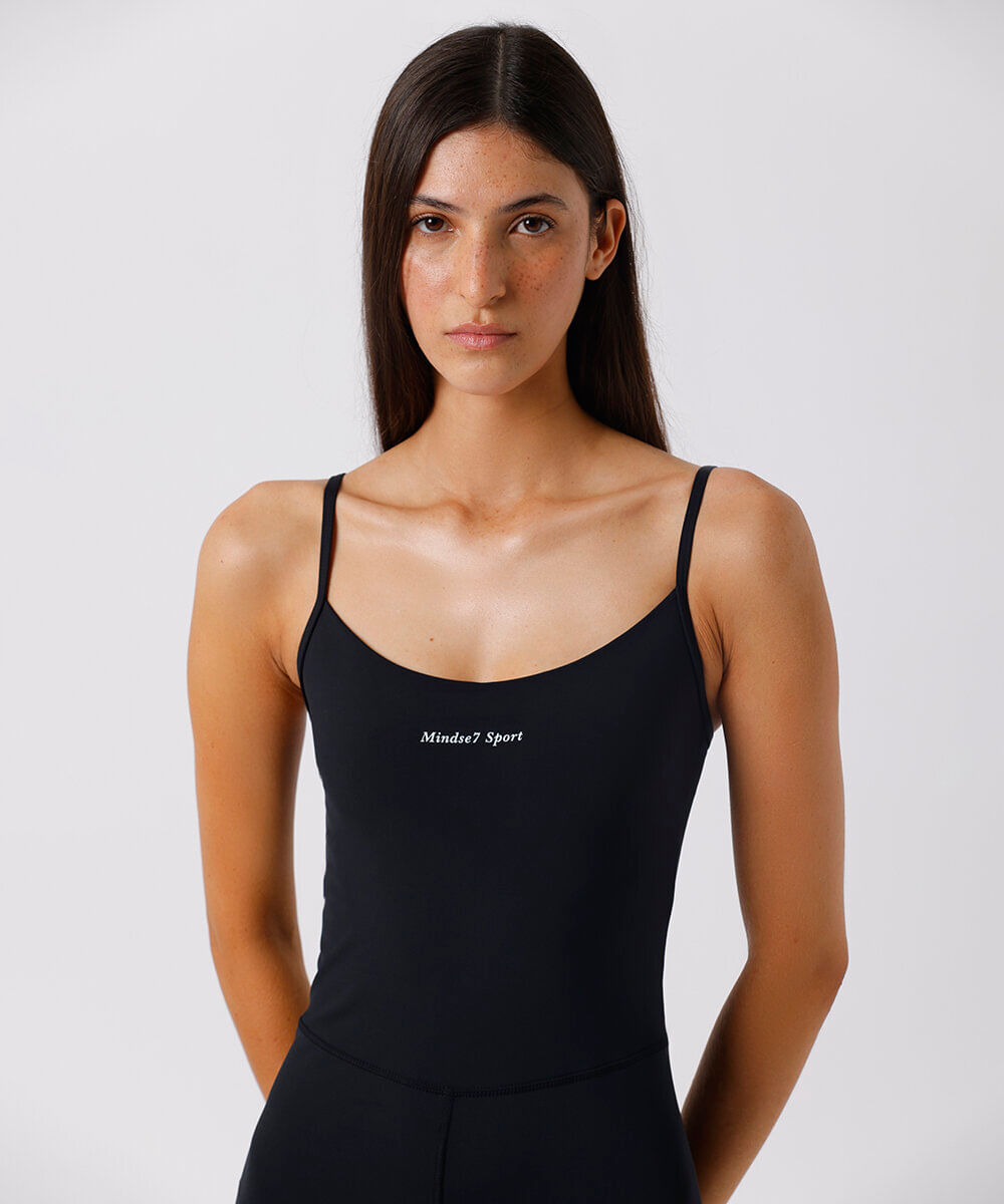 macaquinho curto feminino mindset sport preto