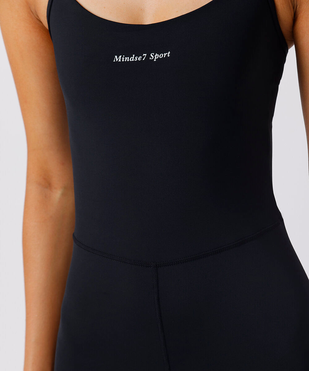 macaquinho curto feminino mindset sport preto