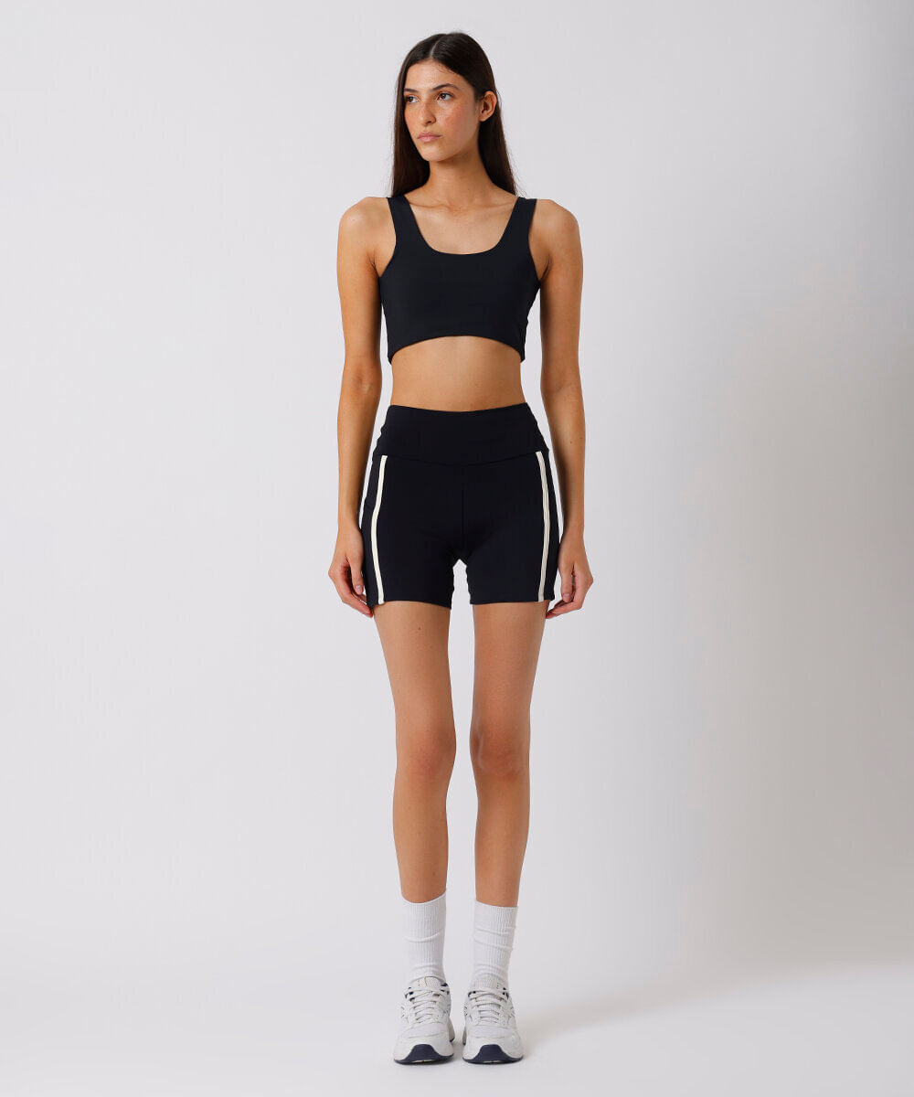 top alongado feminino mindset sport preto