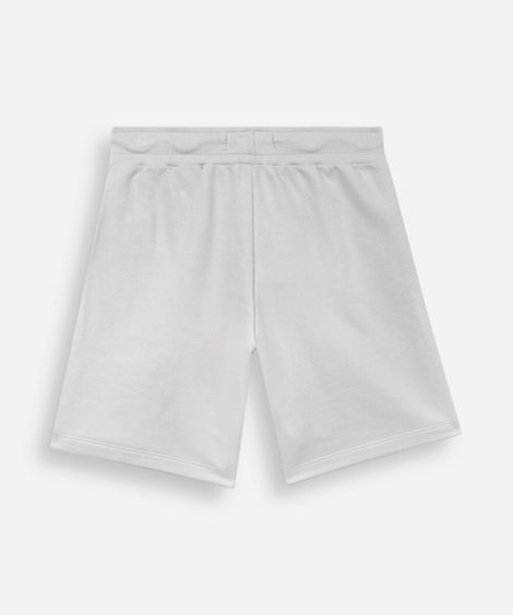 bermuda infantil de algodão com bolsos cinza