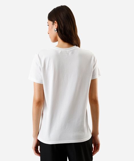 camiseta feminina manga curta matisse off white