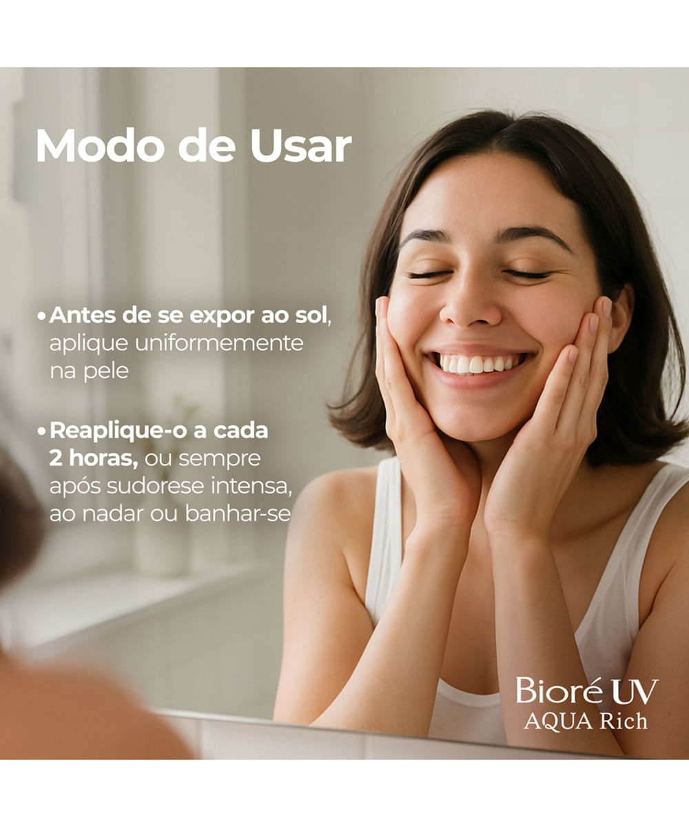 protetor solar facial bioré uv aqua rich watery essence 50g