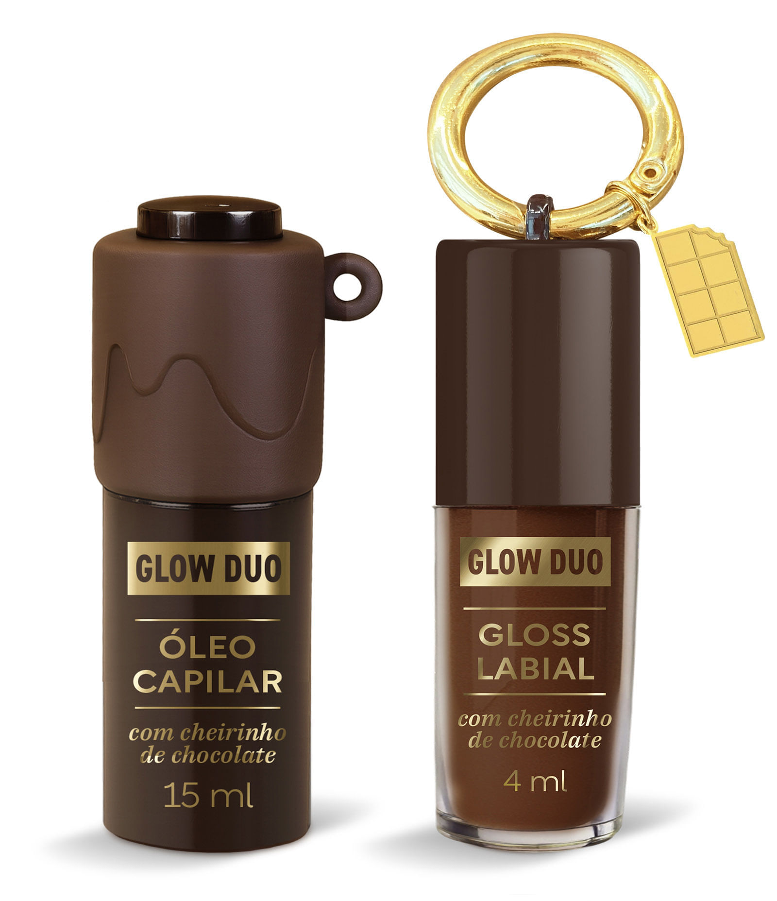 kit ox science mari maria especial óleo 15ml e gloss chocolate 4ml