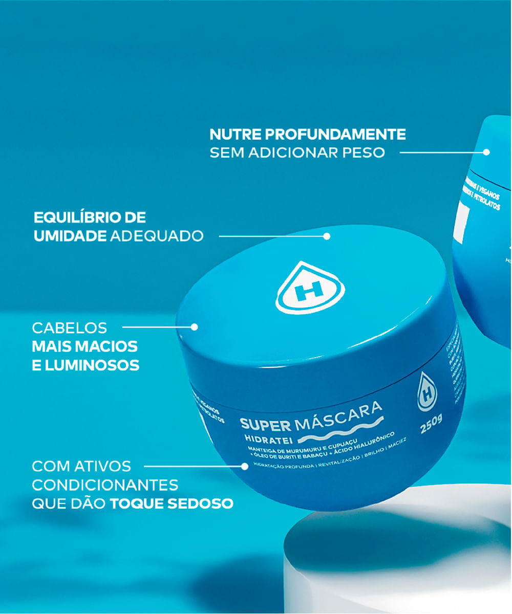 máscara capilar hidratei nutrição 250g