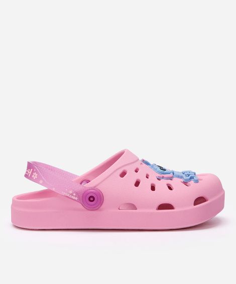 babuche infantil stitch rosa