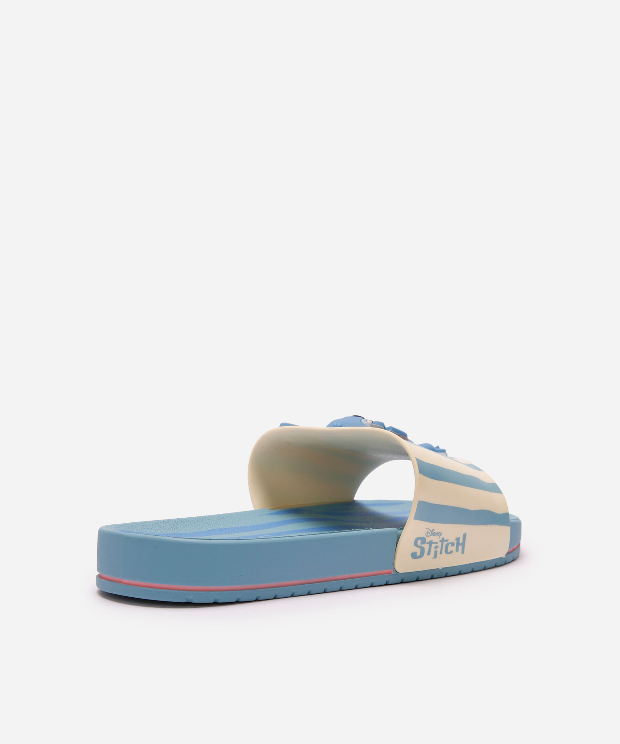 chinelo slide ipanema stitch listrado azul