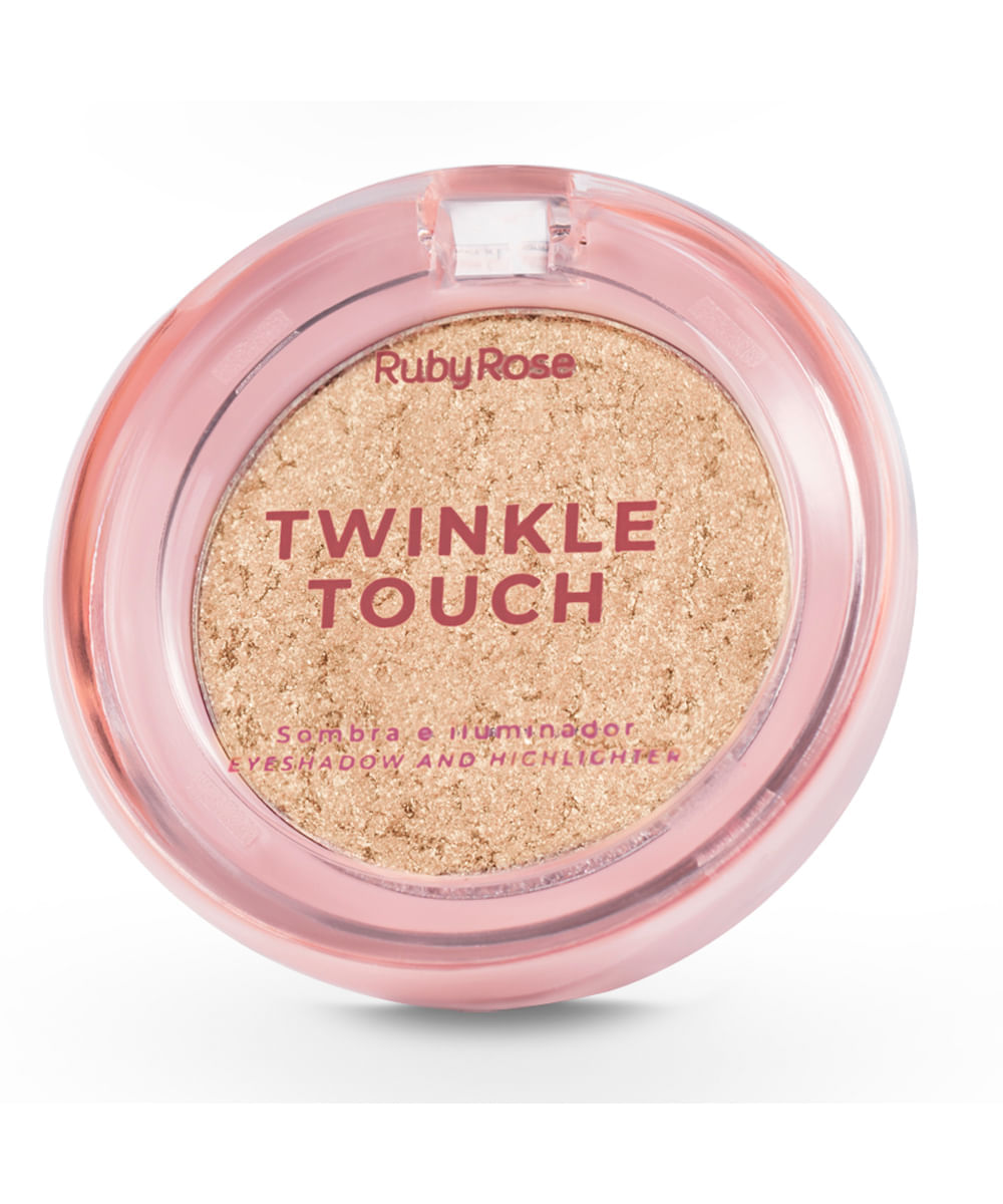 sombra e iluminador ruby rose twinkle touch golden daze dourada