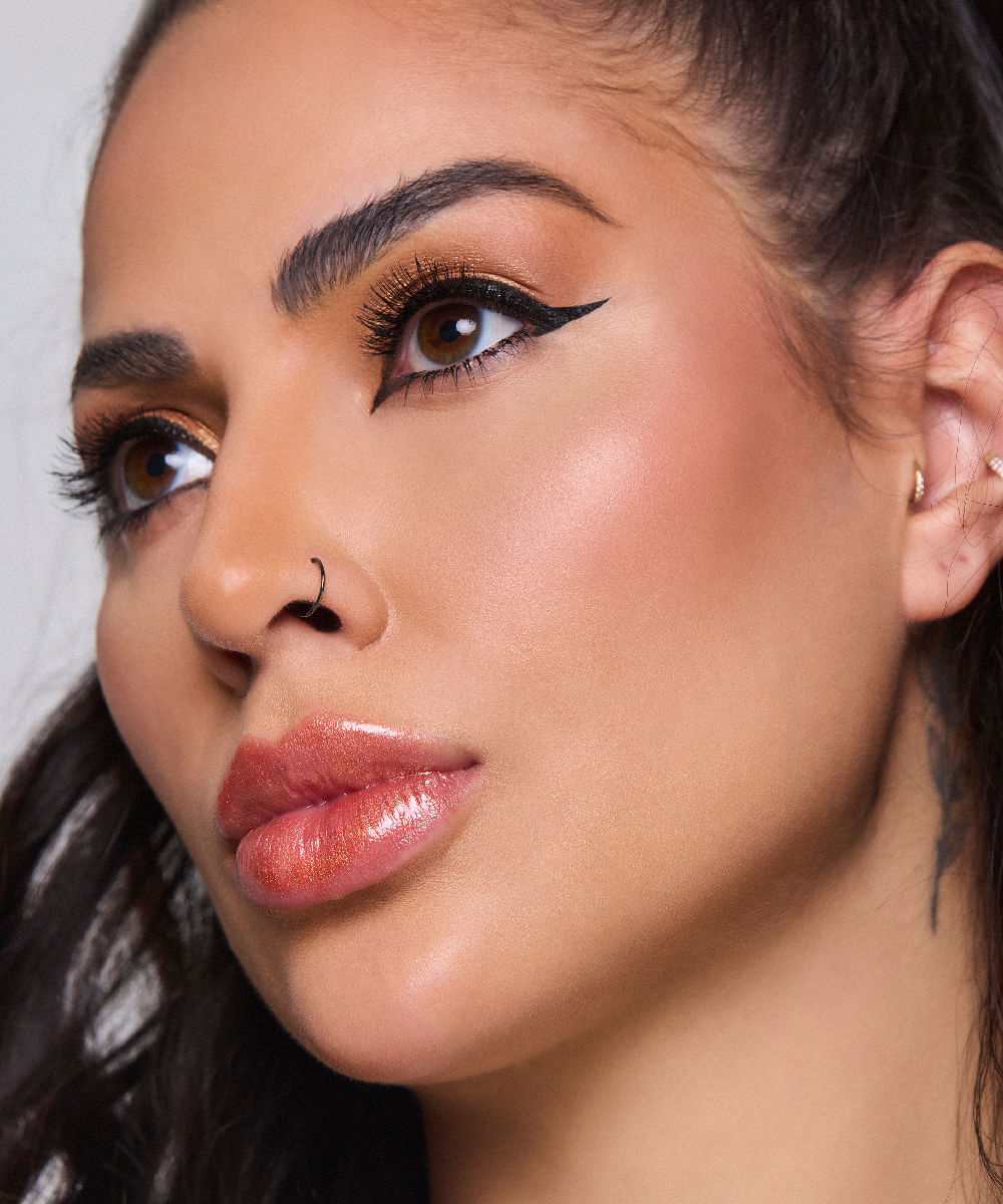 paleta multifuncional 9 cores com contorno blush iluminador 9 necessários pam by pamella colorido