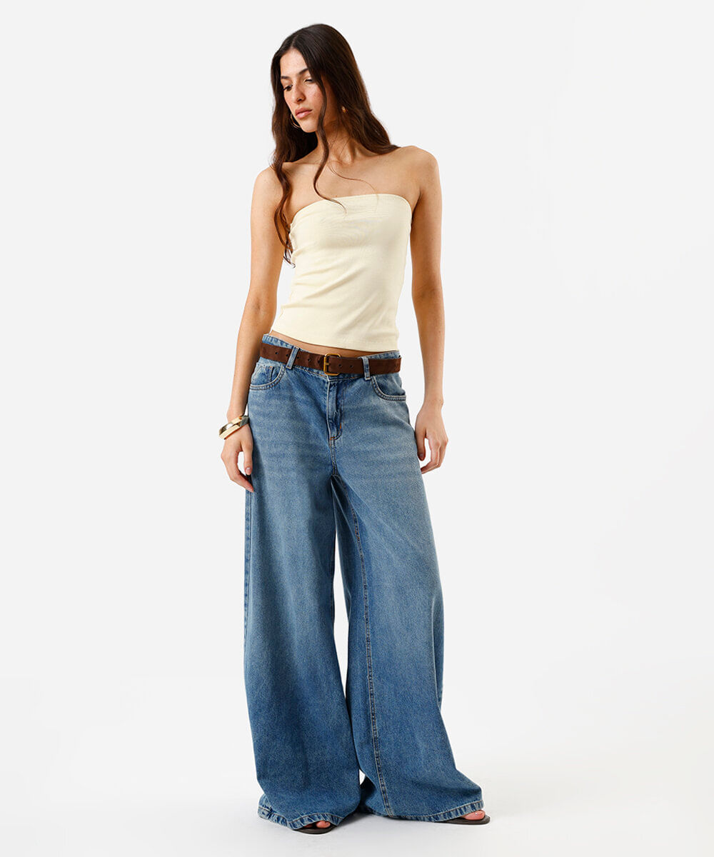 blusa sem alça feminina de algodão básica amarela