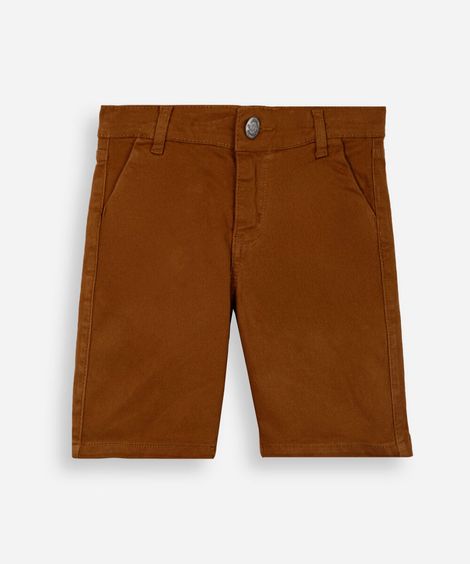 bermuda infantil chino marrom