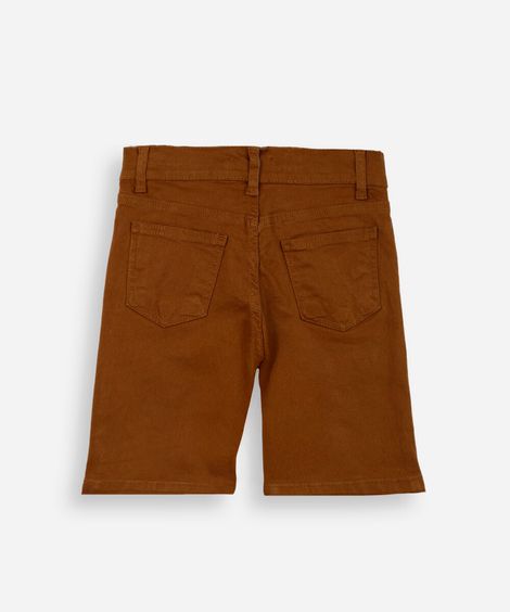 bermuda infantil chino marrom