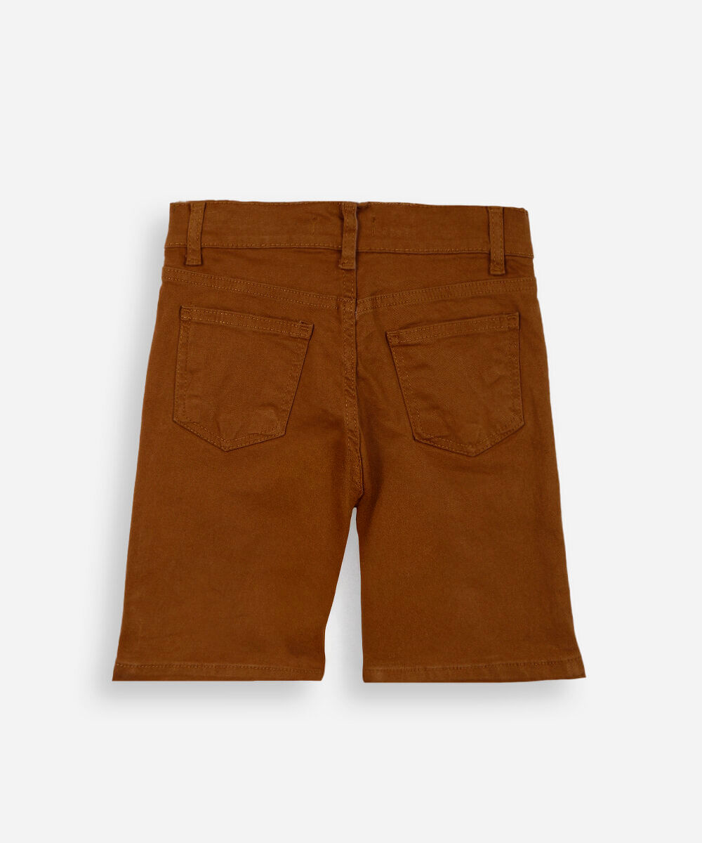 bermuda infantil chino marrom