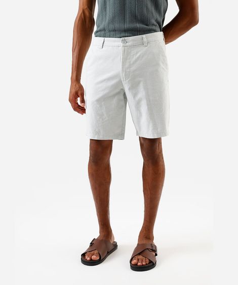 bermuda reta com linho verde