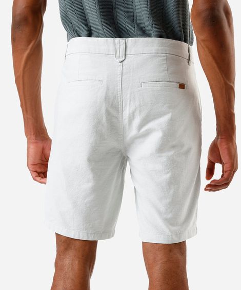 bermuda reta com linho verde