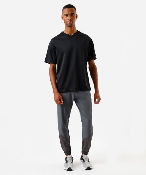 calça jogger esportiva cinza