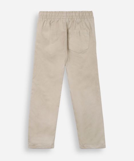 calça infantil jogger bege