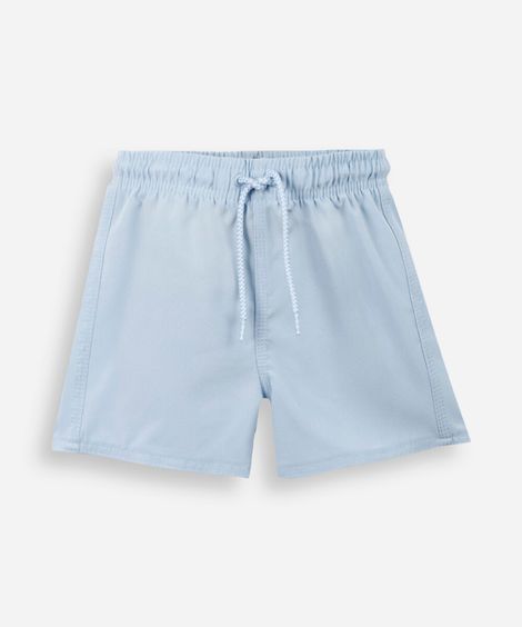 boardshort infantil com bolso azul