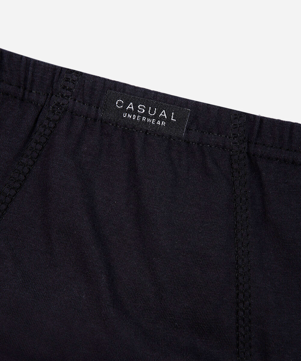 kit de 3 cuecas masculina em algodão preto